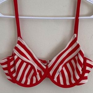 Vintage Candy Cane Bikini Top